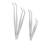 Operitacx 4pcs Stainless Steel Gardening Tweezers for Precise Planting Safe Smooth Edges Professional Garden Tool for Succulents Terrarium and Outdoor Nature Exploration