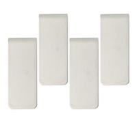 Operitacx 4pcs Stainless Steel Money Clips with Practical and Not Easy to Fade Finish, Creative Unique Design and Simple Appearance, for Cash and Ticket Storage