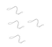 Operitacx 4pcs Star Shape Beaded Phone Charm Lanyard Aesthetic Phone Strap Decoration for Bags Cars and More Versatile Multi Functional Accessory for Expressing Emotions and Style