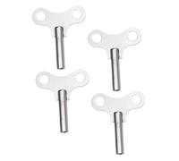Operitacx 4pcs Steel Clock Winding Keys for Clock Repair Durable Metal Winding Tools Easy to Use Lightweight Comfortable Grip