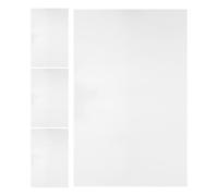 Operitacx 4pcs Sublimation Aluminum Plates 200x300mm 0.4mm Thick Pearl White Heat Transfer Blanks for Sublimation Printing Crafts and Custom Photo Signs