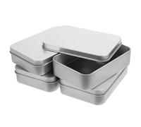 Operitacx 4Pcs Tinplate Box Tin Box with Dust-Proof Feature Elegant Delicate Storage Containers for Keychains and Cigarettes Multi-Scene Use High-End Texture Appearance