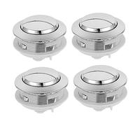Operitacx 4Pcs Toilet Button Replacement for Toilet Tank Durable Flush Buttons Easy to with Water Saving Design