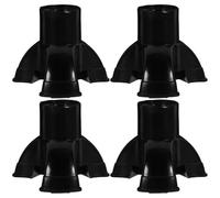 Operitacx 4pcs Trekking Pole Tip Cane Tip Anti-Skid Crutch Foot Pad PVC Material Prevent Sinking into Mud Or Snow Skid Protection for Hiking and Trekking Elderly Use