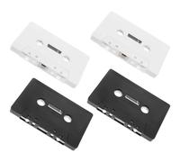 Operitacx 4pcs Vintage Blank Cassette Tapes round Edges in Assorted Colours, Plastic Material for Home Decor and Retro Party Decoration, Wall Art and Party Decor Accessories