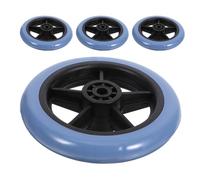 Operitacx 4pcs Walker Replacement Front Wheels Heavy Duty Wheelchair Front Caster Assembly with Quick Installation and Shock Absorption, PVC and Metal Material Suitable for Indoor