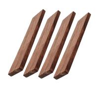 Operitacx 4PCS Walnut Hardwood Blocks Thick Unfinished Wood for DIY Woodworking Whittling Engraving Smooth Polished Surface Suitable for Detailed Craft Projects