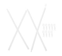 Operitacx 4pcs Window Blind Tilt Wand PP Plastic Curtain Rod Replacement for Vertical Venetian Blinds Easy Assembly Drapery Pull Accessory with Hook for Versatile Window Use