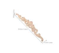 Operitacx 4pcs Wood Carved Appliques Panels Unpainted DIY Decorative Onlays for Bed Cabinet Door Wardrobe Wall Intricate Floral Designs Timeless Elegance for Classic and Modern Home Decor