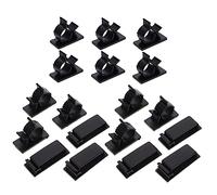 Operitacx 4sets Adjustable Wire Organizer Clips Self Adhesive Cable Holders for Durable Cord Management for Phones Computers and Appliances Easy Installation Smooth Surfaces 18pcs*4