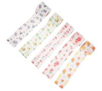 Operitacx 5 Rolls of Adhesive Wrap for Fingers and Muscle Support, Portable Non-Woven Fabric Bandages Maximum Flexibility, Breathable Sticky Wraps for Camping and Hiking