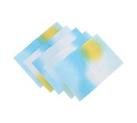 Operitacx 5 Sheets Floral Wrapping Paper Gradient Textured Sheets for Bouquet Packaging and DIY Gift Wrap with Artistic Rainbow Ombre Design