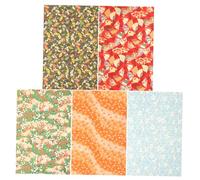 Operitacx 5 Sheets Japanese Style Wrap Paper Multipurpose Packaging for DIY Crafts Party Holiday Wrapping with Clear Elegant Patterns and Material