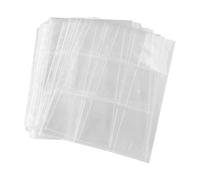 Operitacx 50 Sheets Plastic Photo Sleeves for Photo Album Pages Compatible with 3 Ring Binder and Organizing Collectibles