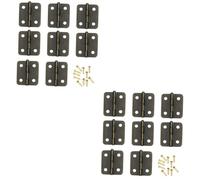 Operitacx 500 pcs Mini Jewelry Box Hinges with Screws Durable Iron Metal Spring Hinges for Cabinet and Box Accessories Antique Bronze Finish Wear Resistant and Easy to Install