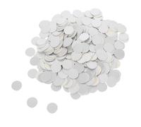 Operitacx 500pcs High Efficiency Sealing Gasket Liners for 20mm Glass Bottles and Plastic Jars, Silver Aluminium Foil Induction Seal for Cosmetics and Laboratory Reagents, Leak-proof
