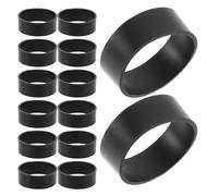 Operitacx 500pcs Non-slip Silicone Cable Ties Rubber Bands for Wire Management, Flat Elastic Cord Bands 12x4mm, Reusable Power Cord Organizers for Home, School, Office Use