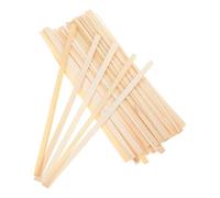 Operitacx 50pcs Bamboo Strips Craft Kit for Basket Weaving and Fan Weaving, Flexible Natural Material with Easy Instructions, for Flower Basket Making and Furniture Crafting Projects