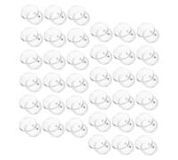 Operitacx 50pcs Clear Acrylic Button Pins for DIY Crafts Transparent Photo Badge Blanks with Secure Pin Back Craft Supplies for Custom Picture Buttons and Creative Projects