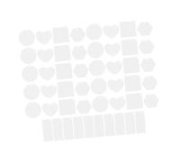 Operitacx 50pcs Diy Acrylic Keychain Blanks Rectangle and Heart Shapes Sublimation Key Chains Bulk for Crafting and Personalised