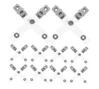 Operitacx 50pcs Double Hole Metal Badge Clips with Clear Transparent PVC Straps for Work Badge Holders Sturdy Metal Name Card Holder Clips for Office School Hospital Identification and