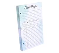 Operitacx 50pcs Efficient Client Information Management Profile Record Cards Information Suitable for Settings