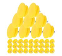 Operitacx 50pcs Ice Cleats with Stainless Steel Spikes for Shoes, Anti Slip Traction Studs for Snow and Ice, Easy Replacement Yellow Shoe Studs for Outdoor Activities and Winter Sports