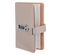 Operitacx 50pcs Inside Pages Waterproof Cash Organizer with Lock Password Lock Money Saving Wallet Pu Material Stylish Fashionable Design Sturdy Budget Planning for Family Budget Planning