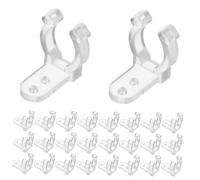 Operitacx 50pcs Light Clips with Screws Durable LED Strip Light Mounting Clips for Outdoor Use Easy to Install Holders for Residential and Commercial Applications