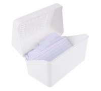Operitacx 50pcs Lined Flash Cards with Storage Box for Studying and Revision Reusable Index Notepads for Vocabulary Practice Exam Preparation and Organized Note Categorization