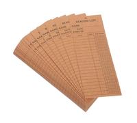 Operitacx 50pcs List Library Cards: Reading Paper Book Tracker Cards for School - Writing List Bookmark for Reading Enthusiasts with Hole