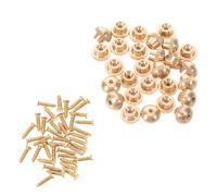 Operitacx 50pcs Metal Locking Pin Backs for Brooch Pin Findings and Badge with Smooth Finish Design and Versatile Application for Creative DIY Badge Button Making Supplies