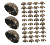Operitacx 50pcs Metal Mushroom Dome Buttons with Shank for Tailoring Overcoats Sport Woolen Clothing Antique Bronze Finish Hand Sewn Round Buttons for Suits Coats Uniforms Shirts Jackets