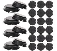 Operitacx 50pcs Plastic Piggy Bank Bottom Covers round Money Jar Stoppers Replacement Caps Smooth the Touch Reliable Plug for Money Pot Making Plaster Doll Accessories Random Color