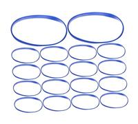 Operitacx 50pcs Silicone Bracelets Bulk Pack Stretch Wristbands for Men Women Teens Blank Solid Color Bands for Sports Employee Id Party Favors and Group Activities
