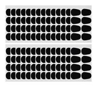 Operitacx 50pcs Silicone Saxophone Mouthpiece Pads Black Adhesive Cushions to Suppress High Frequency Vibration and Prevent Bite Marks for Saxophone Players and Musicians