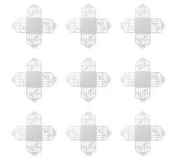 Operitacx 50pcs Silver Paper Chocolate Cups Boxes for Wedding Party Favour, Hollow Love Bird Design with Lace Pattern, for Biscuits and Small Craft Storage