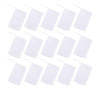 Operitacx 50pcs Soap Pouch Bubble Making Net Bag 4.72x3.54x0.08in Pe Material Convenient Closure Highly Effective Utilization Ratio Bathroom Use