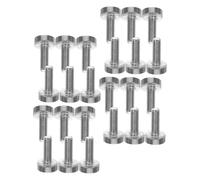 Operitacx 50pcs Stainless Steel Server Rack Screws Nickel-plated for Mounting in Cabinets Enclosures Data Centers with High Wear Resistance