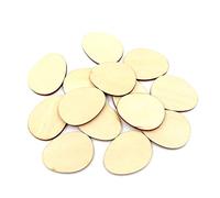 Operitacx 50pcs Unfinished Lime Wood Egg Shape Decorations for DIY Crafts Painting Wood Ornaments for Signs Tags Christmas and Nursery Projects for Hobbyists and Family Art Activities