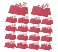 Operitacx 50pcs Wedding Place Cards with Elegant Rose Design Handwritten Guest Name Tags Table Seating Invitations for Romantic Wedding Reception Decor