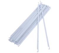 Operitacx 50pcs White 32.5cm Metal File Rail Hanging File Folder Organizer Bars Heavy Duty Document Rack for Office and Classroom Filing Systems