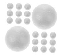 Operitacx 50pcs White Decorative Foam Balls Crafts Smooth Foam Spheres Small Polystyrene Balls DIY Spheres for Holidays Craft Holiday Party Decorations Polystyrene