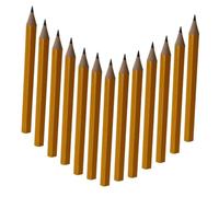 Operitacx 50Pcs Wood Pencils for School and Art Small Hexagonal Short Sketch Pencils Smooth Writing and Erasable Drawing Tools for Students Beginners