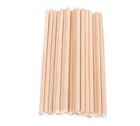 Operitacx 50pcs Wooden Round Dowel Rods Sticks for Crafts DIY Woodworking Model Building Natural Pins for Handmade Projects and Home Decoration