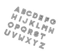 Operitacx 52pcs Alloy Rhinestone Alphabet Charms A Z Pendants for DIY Bracelets Earrings Jewelry Making Accessories Women