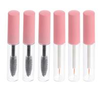 Operitacx 5Ml Empty Mascara Tube Bottle with Wand for DIY Cosmetics 6Pcs Black Eyelash Cream Container Suitable for Castor Oil Application