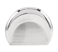 Operitacx 5ml Moon-Shaped Refillable Lip Gloss Container with Slide Top, Zinc Alloy Metal Case in Silver, Elegant Appearance for DIY Cosmetic Making and Travel