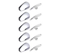 Operitacx 5pairs Screw-in Ceramic Nose Pads for Glasses Leaf-shaped Antislip Eyeglasses Nose Pad Replacement Break-resistant Grip for Daily Wear and Sports