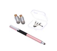 Operitacx 5pcs 2-in-1 Capacitive Touch Screen Pen Set Rose Gold Stylus, Handwriting Writing Tool, Silicone Disc and Conductive Fabric Tips for Smartphones and Tablets